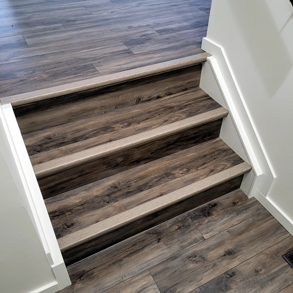 new flooring and baseboards